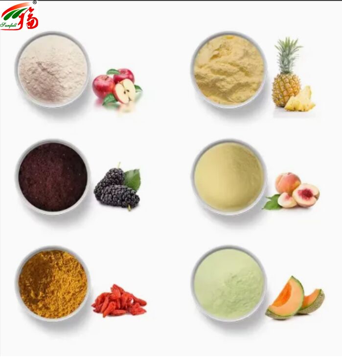 مواد تشکیل دهنده میوه مواد غذایی سالم کیفیت بالا طعم خوب و محلول بودن در آب نوشیدنی های پودر منجمد خشک شده پودر میوه های مختلف