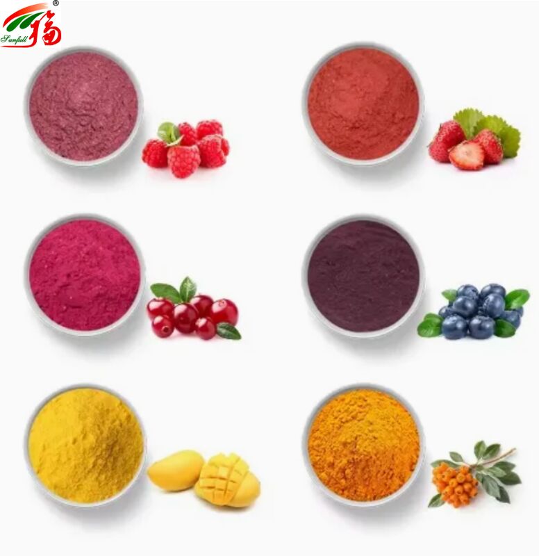 مواد تشکیل دهنده میوه مواد غذایی سالم کیفیت بالا طعم خوب و محلول بودن در آب نوشیدنی های پودر منجمد خشک شده پودر میوه های مختلف