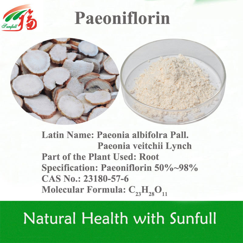 عصاره Paeoniae Radix Alba 90% Paeoniflorin برای ضد پیری CAS 23180-57-6